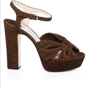 [Jimmy Choo] Leopard Platform Heels Size 7